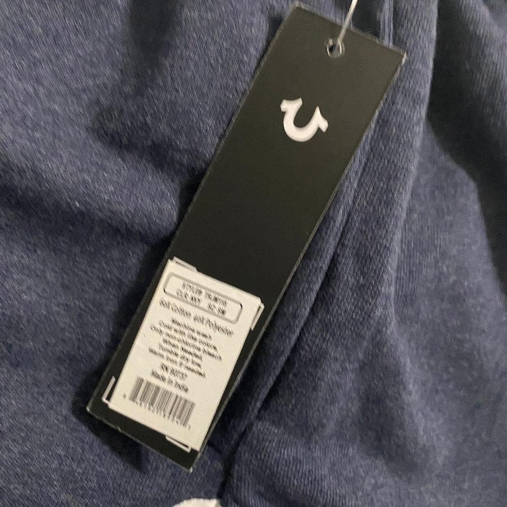 True Religion Mens Blue Buddha Print Loungewear Sweat Shorts Size S M XL - Picture 7 of 7